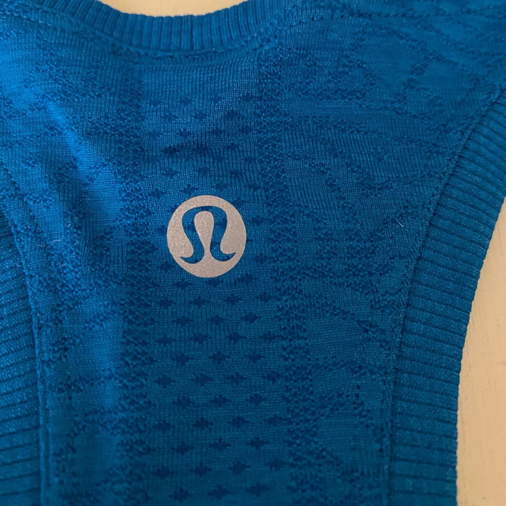 Teal Lululemon Racerback Tank - Picture 4 of 5